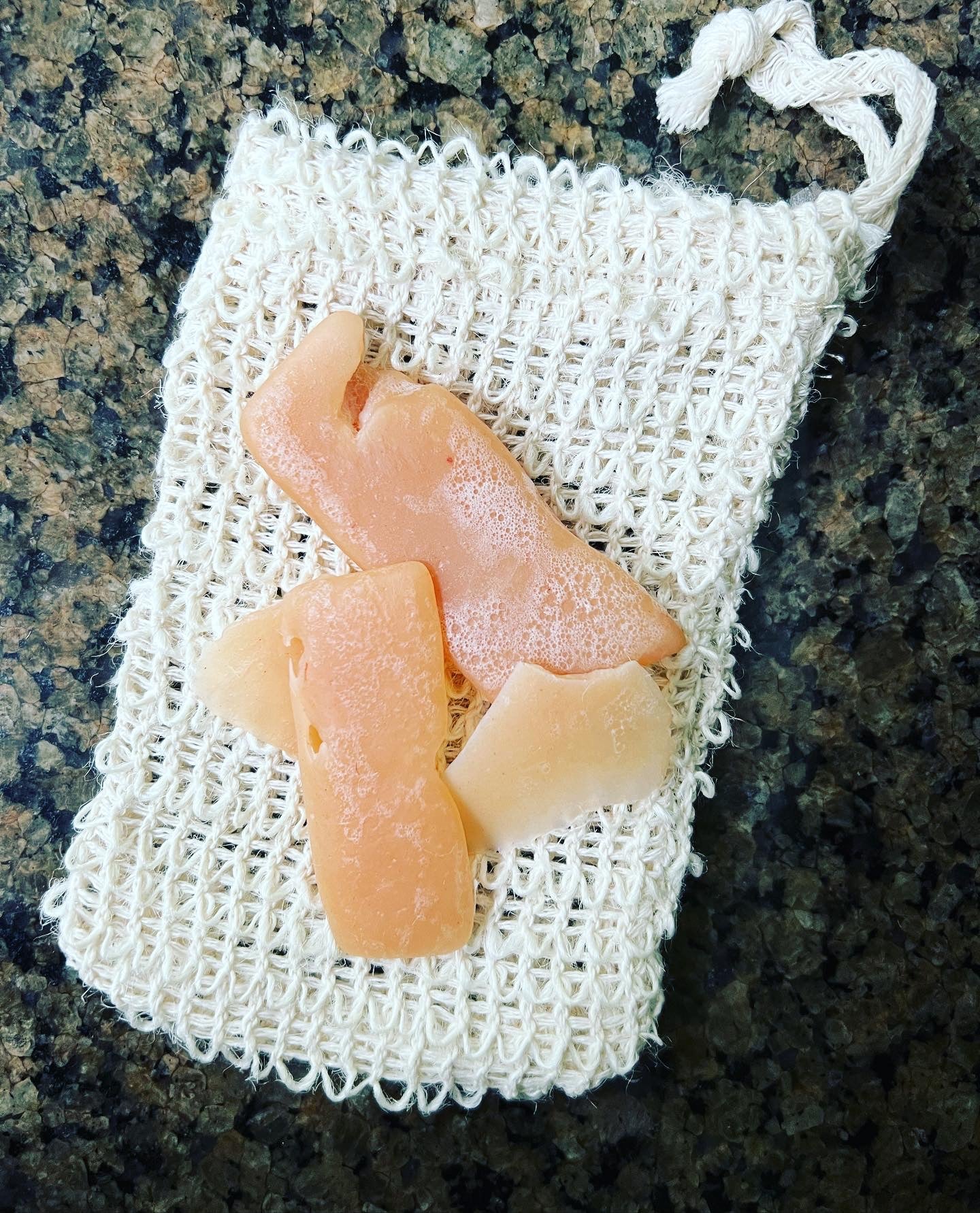 Sisal soap saver bag