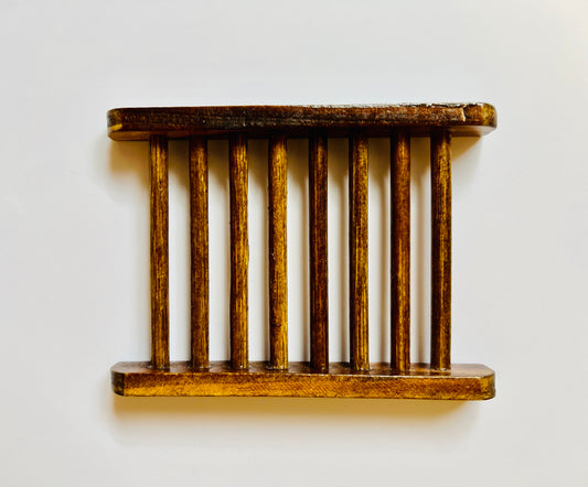 Wooden soap dish